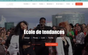 Refonte du site multilingue de l'Ecole Conte à Paris